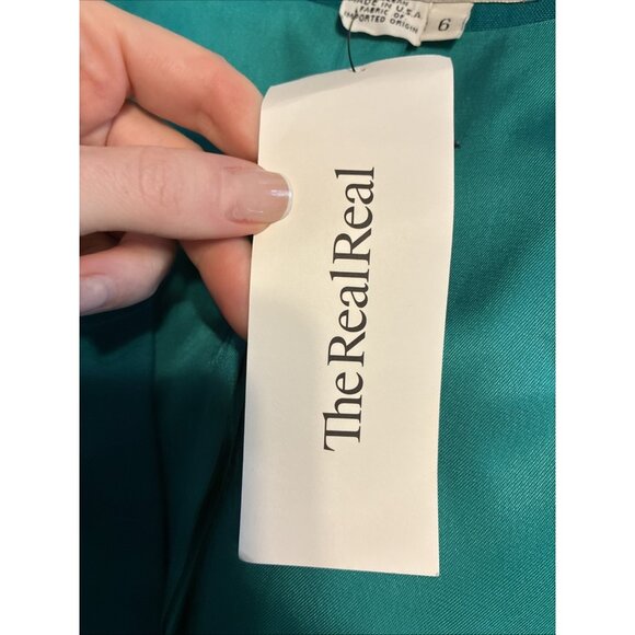 Christian Dior Authentic Aqua Green Blue Long Sleeve Blazer Jacket 6 Small - Picture 6 of 7